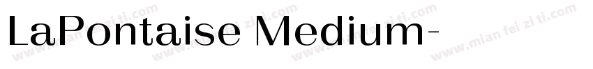 LaPontaise Medium字体转换